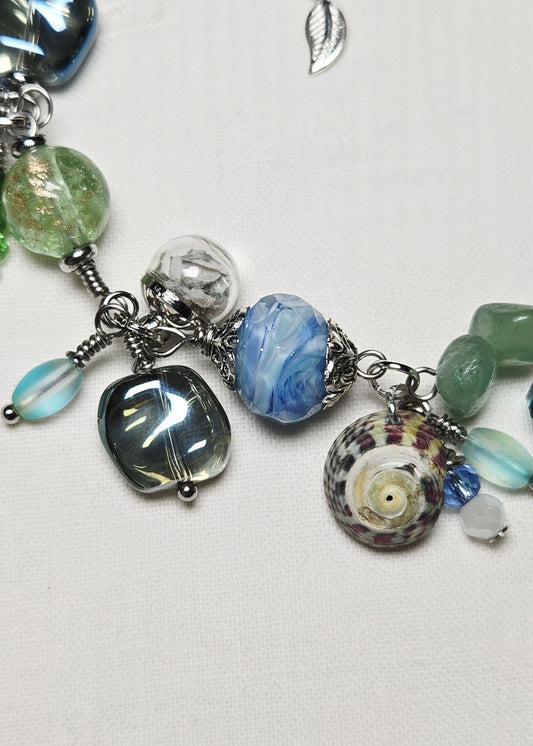 Bracelet Vert et bleu
